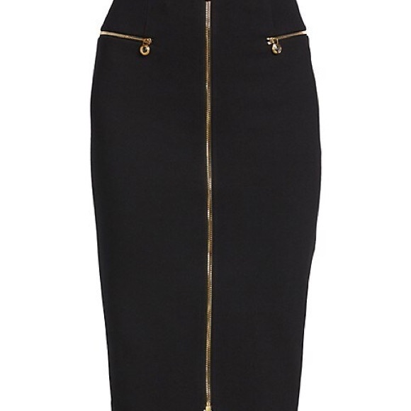 BNWT Dundas Rayne Pencil Skirt with gold zipper brand new sold out in stores - Picture 7 of 7